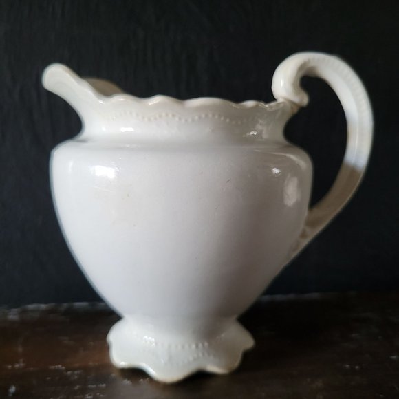 Antique Warwick China Creamer /Small Pitcher, Country Cottage, Farmhouse *Repair - Picture 3 of 10